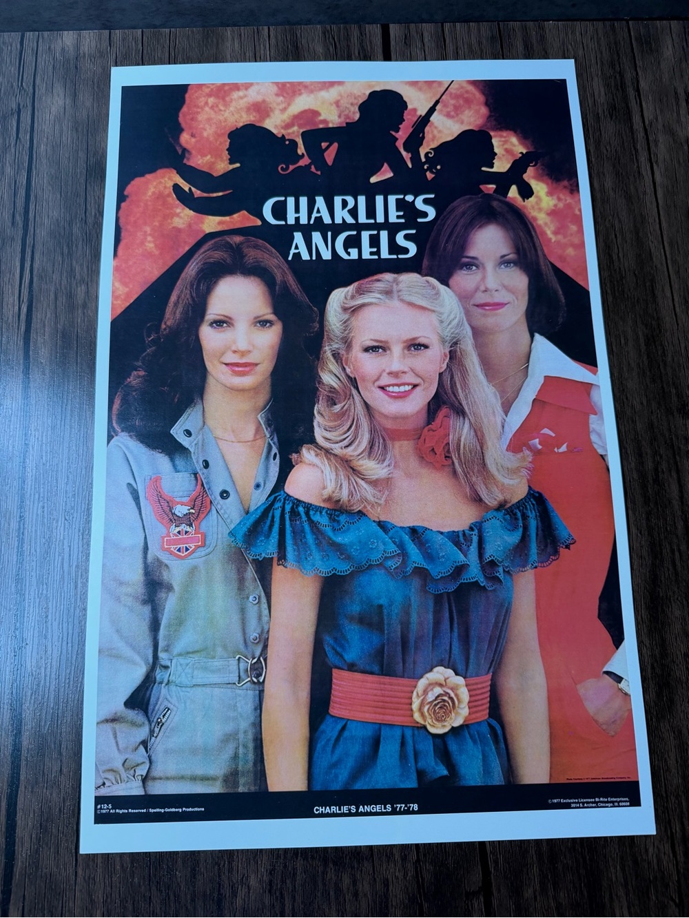 Charlie's Angels 11x17" Mini Poster Print – Vintage 1977 TV Cast Art